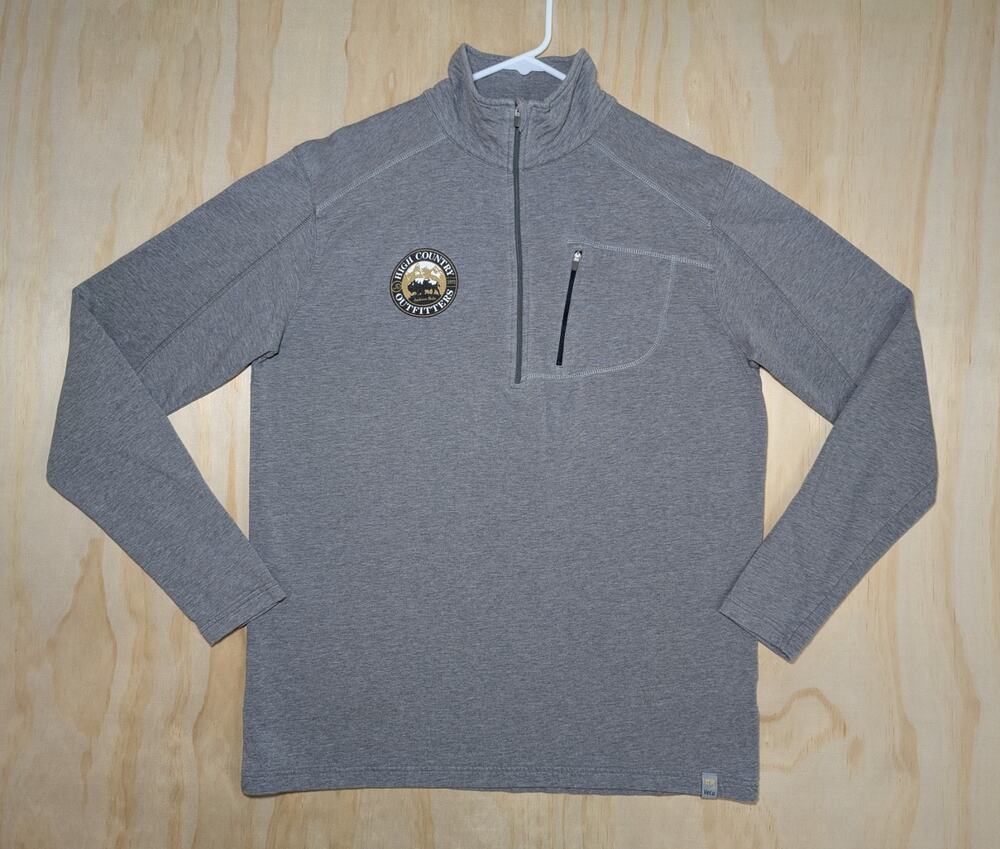 Tasc Women's XL 1/4 Zip Pullover Jackson Hole Bison Trout Graphic Bamboo Blend